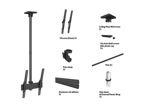 PRO VESA 400  600 CEILING KIT