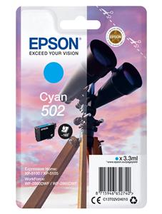 Epson 502 cartuccia d'inchiostro 1 pz Originale Resa standard Ciano