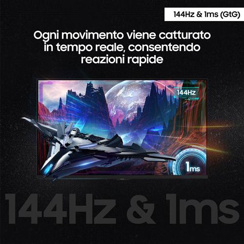 S27G70D MONITOR 27IN GAMING UHD 144 HZ IDEALE PER CONSOLE