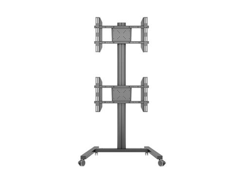 STACKABLE DUAL MONITOR CART 32-55IN