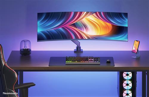 SUPPORTO DA SCRIVANIA CON MOLLA GAS PER SCHERMI CURVI FINO 49IN