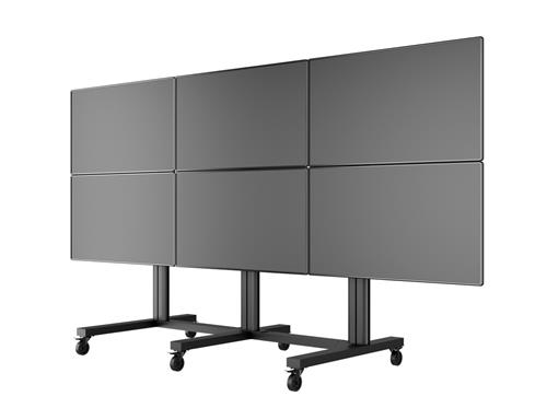 VIDEOWALL TROLLEY 2X3 40-65IN VESA MAX 800X400