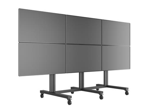 VIDEOWALL TROLLEY 2X3 40-65IN VESA MAX 800X400