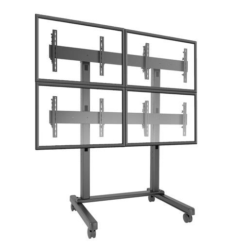 VIDEOWALL TROLLEY FUSION 2X2 MICRO ADJUSTABLE