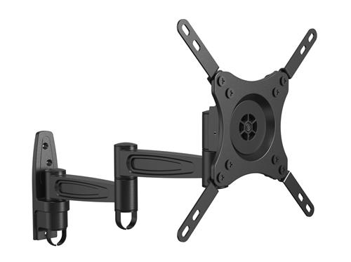 WALL BRACKET 3 JOINTS 200X200 ROTATABLE 360 BLACK