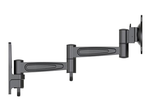 WALL BRACKET 3 JOINTS 200X200 ROTATABLE 360 BLACK