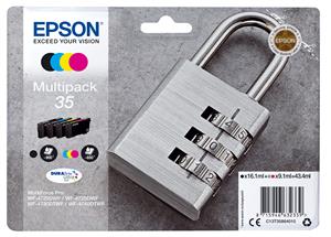 Epson Padlock C13T35864010 cartuccia d'inchiostro 1 pz Originale Resa standard Nero, Ciano, Magenta, Giallo