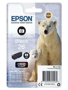 Epson Polar bear C13T26114012 cartuccia d'inchiostro 1 pz Originale Resa standard Nero per foto