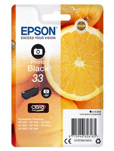 Epson Oranges C13T33414012 cartuccia d'inchiostro 1 pz Originale Resa standard Nero per foto