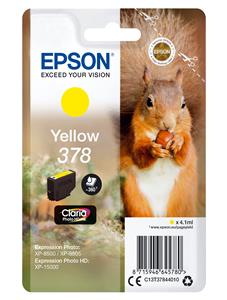 Epson Squirrel C13T37844010 cartuccia d'inchiostro 1 pz Originale Resa standard Giallo