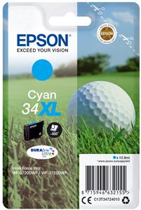 Epson Golf ball C13T34724010 cartuccia d'inchiostro 1 pz Originale Resa elevata (XL) Ciano