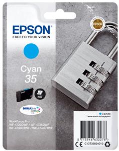 Epson Padlock C13T35824010 cartuccia d'inchiostro 1 pz Originale Resa standard Ciano