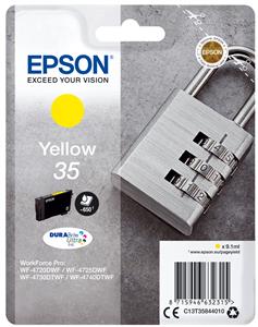 Epson Padlock C13T35844010 cartuccia d'inchiostro 1 pz Originale Resa standard Giallo