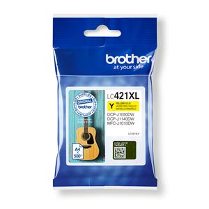 Brother LC421XLY cartuccia d'inchiostro 1 pz Originale Giallo