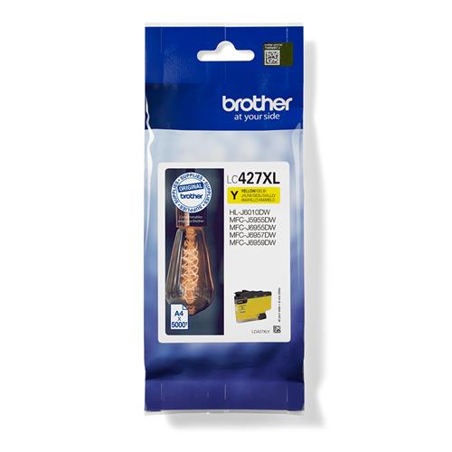 Brother LC427XLY cartuccia d'inchiostro 1 pz Originale Giallo