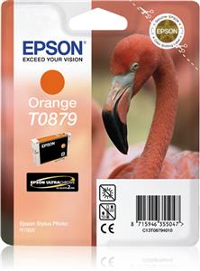 Epson Flamingo T0879 cartuccia d'inchiostro 1 pz Originale Arancione