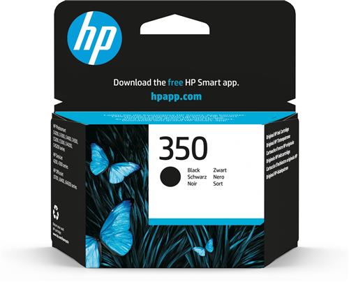 HP 350 Black Original Ink Cartridge cartuccia d'inchiostro 1 pz Resa standard