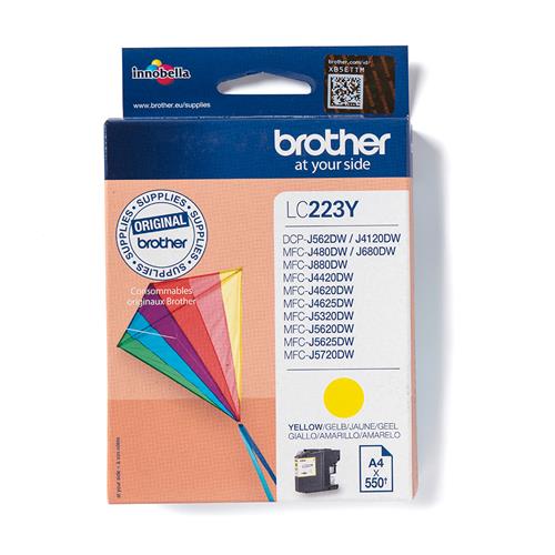 Brother LC223Y cartuccia d'inchiostro 1 pz Originale Giallo