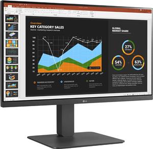 LG MONITOR 24BR650B-C.AEU Monitor PC 60,5 cm (23.8) 1920 x 1080 Pixel Full HD LED Grigio