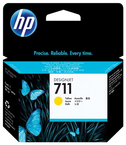 HP Cartuccia inchiostro giallo DesignJet 711, 29 ml